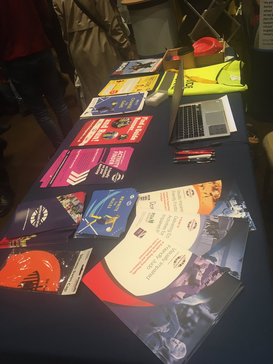 BritBlindSport's tweet photo. We’re at @QAC_Official #SightVillage at Kensington Town Hall again today until 3:30pm! Pop by our stall to find out more about our First Steps and See My Voice projects, as well as more info about VI friendly sports and activities in your area ⛹🏽‍♀️🏃🏻‍♂️👣 #VIcommunity https://t.co/3L0FrwW09b