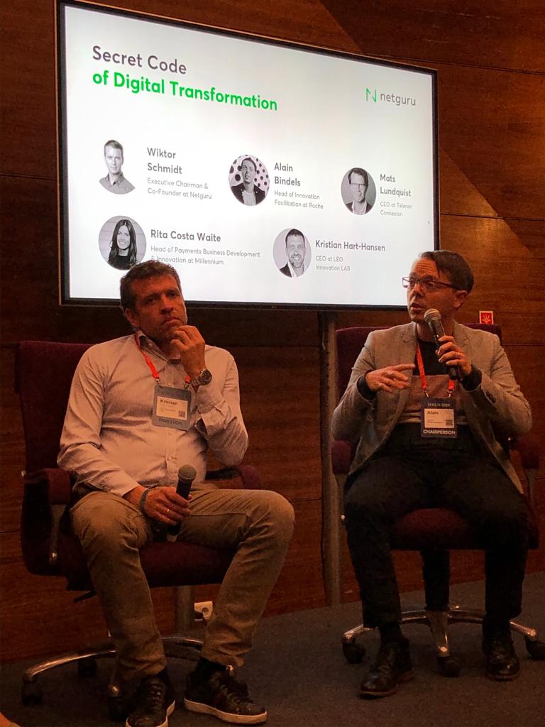 netguru's tweet photo. We’re really focusing on culture, on change. If we want to partner with technology, we need to speak the same language - @alain_bindels from @Roche

#WebSummit #digitaltransformation #innovation https://t.co/lufmkT3XSI