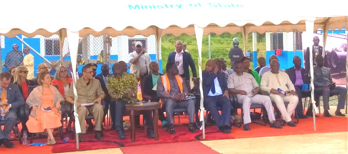 LandLiberia's tweet photo. Update: November 6, 2019: LLA Chairman-designate attends official groundbreaking ceremony for the construction of an Eighteen Million United States Dollars (US$ 18million) Raw Water Pipeline in White Plains. Visit https://t.co/9eOMukgnsB for details. https://t.co/kHJNf29lWk