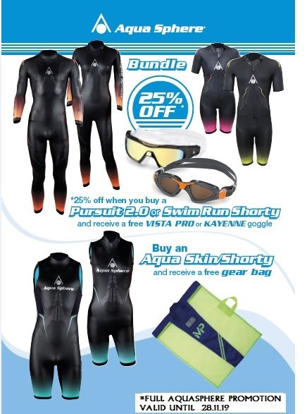 Aquasphere Promo !!!!!

Valid until 28.11.19 #swimming #aquaskin