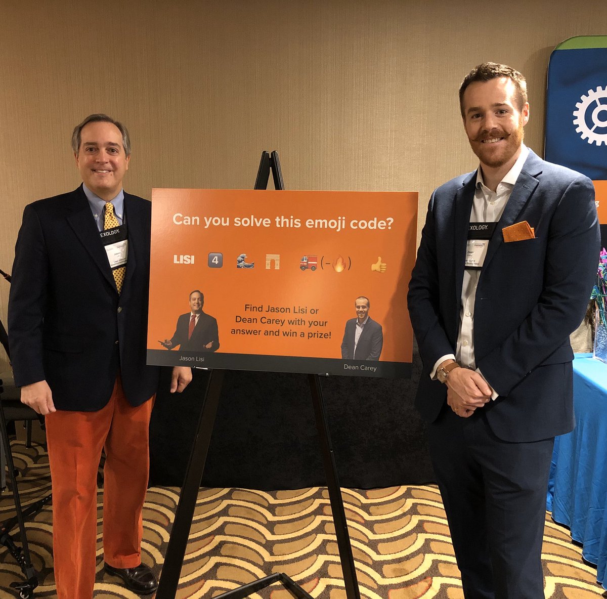 legalisi's tweet image. We are at the #LMAMidAtl19! If you’re attending and you can solve this emoji code, find Jason or Dean to receive a prize! #EmojiCode