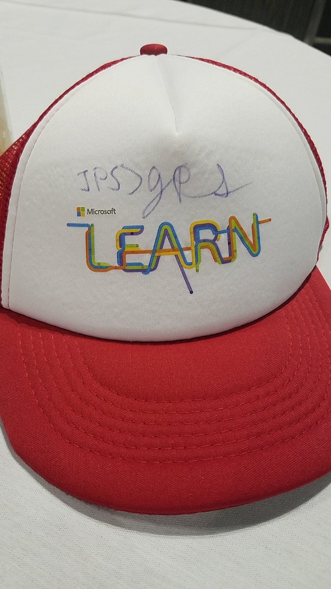 glaisne's tweet photo. Best swag at #msignite ... my @jsnover autographed LEARN hat! https://t.co/sVqB7AYyfF