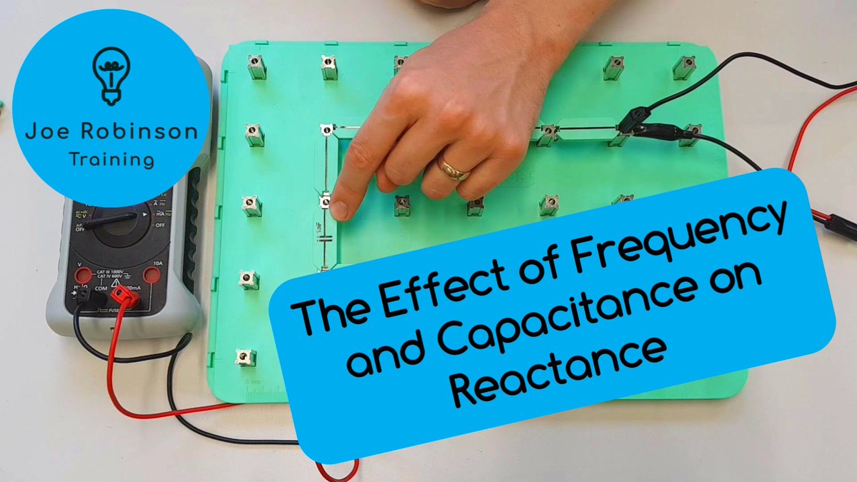 JoeR_Training's tweet photo. https://t.co/oovJeTwbHD Please click the link above to view my latest video on Capacitive Reactance featuring the awesome #locktronics kit from @MatrixTSL and the beautiful #AVO835 from @MeggerUK. @cityandguilds @EAL_Awards https://t.co/9THEIsMCtI