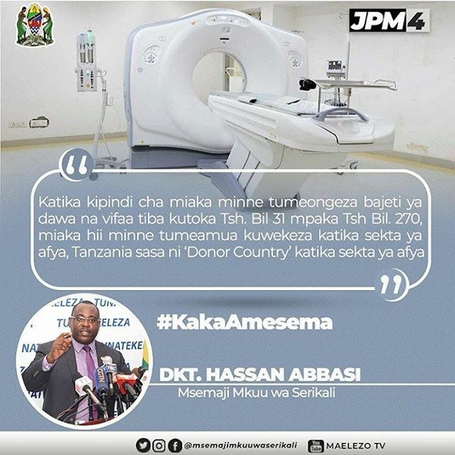 wizara_afyatz's tweet photo. Miaka Minne ya Rais Dkt. John Pombe Magufuli akiwa madarakani amefanya mapinduzi makubwa katika Sekta ya Afya.
#Tunaboreshaafya
#Tutembeepamoja
#JPM4
@msemajimkuuwaserikali https://t.co/4yOJrYxslX https://t.co/zUm3hWdNOz
