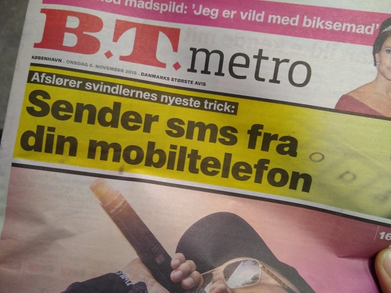 BT Metro: Nyt trick: Svindlere sender sms fra dit nummer