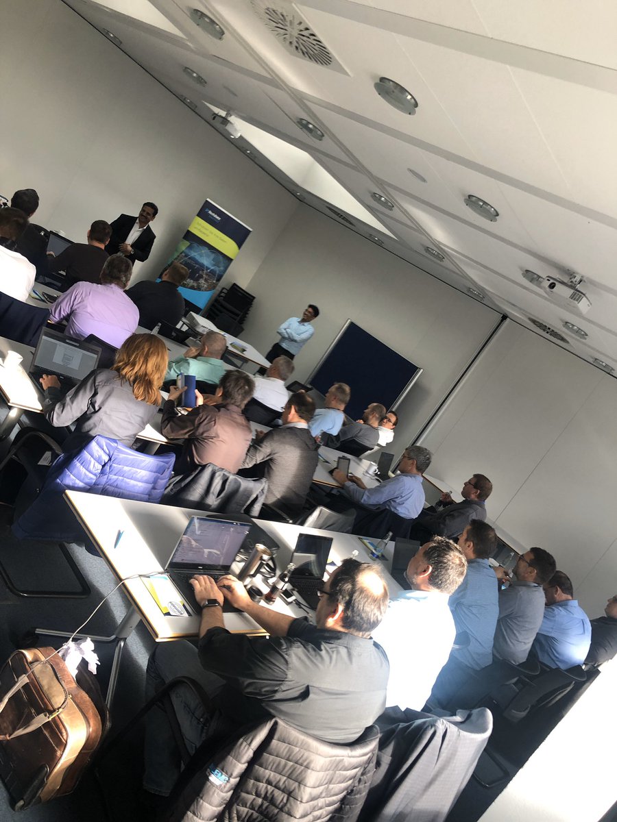 markScheidter's tweet photo. Crowded house with our Tech Data DPS Deep dive community in our Munich office . Engeneering giving us insides on the dps portfolio . Thanks to all our great resellers for attending #powerprotect #globalnumberone #getmodern @TechDataDE @DellEMCProtect @Tech_Data @DellTechPartner https://t.co/01DUJ73eEf