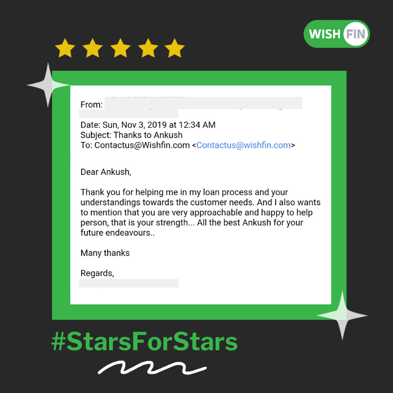 wishfin's tweet photo. "you are very approachable and happy to help person" ~ A happy customer's review of a #WishExpert
#ThankYou #TeamWishfin #StarsForStars #27MillionHappyCustomers #WishesEnabled #Wishfin https://t.co/gUZ5Nplnu5