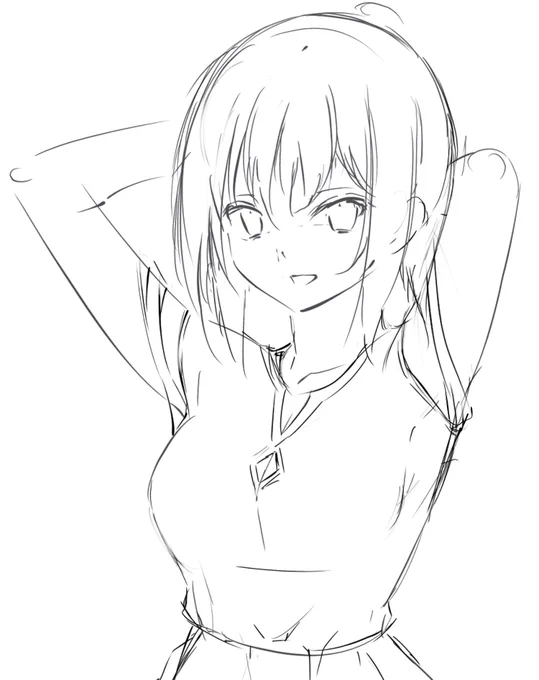 酔っぱらってもラフを描く(/・ω・)/ 
