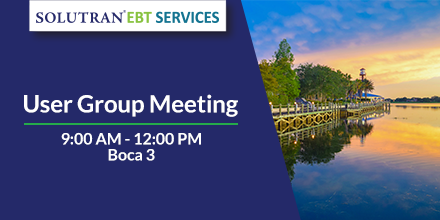 SolutranEBT's tweet photo. Join us for Solutran's eWIC User Group Meeting from 9:00 AM - 12:00 PM in Boca 3! #EBT2019 https://t.co/XwpN17Amhx