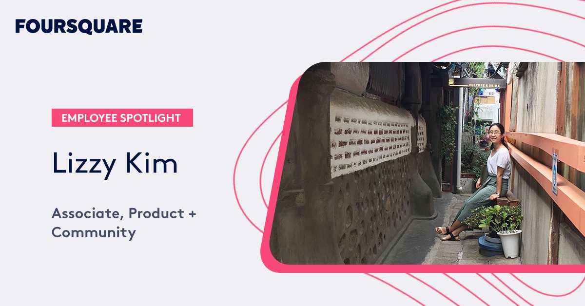 Foursquare's tweet photo. Meet Lizzy Kim ⭐! She manages our community of Foursquare Superusers, who keep the places in our apps 🤳organized behind the scenes. When not in the office, you can find her walking around the city in beautiful alleyways in search of tea 🍵and desserts 🍰 https://t.co/k0GUpgkARh