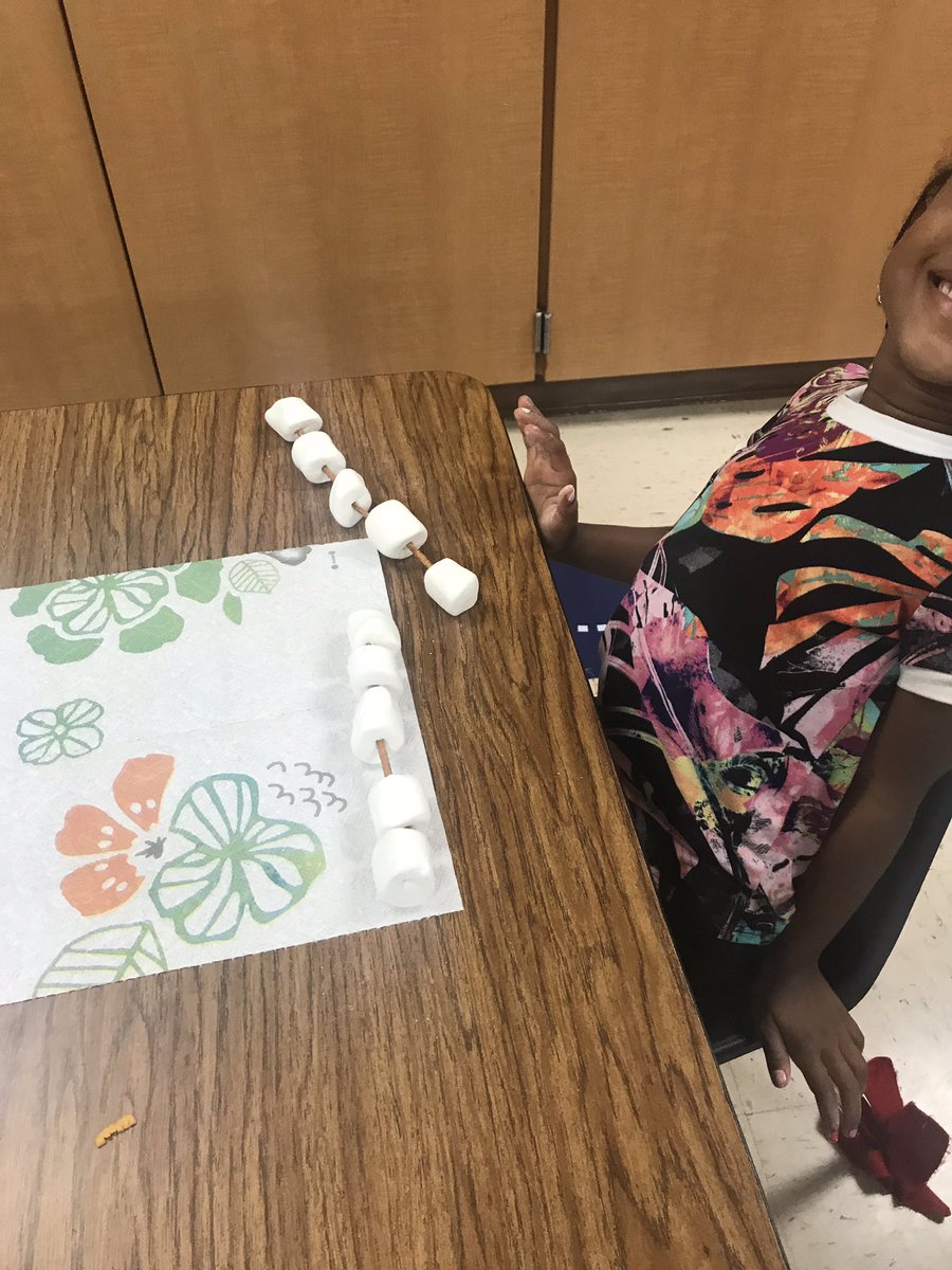 KonnieHarber's tweet photo. Math with marshmallows and pretzels. #PreK #webbelem #kidsdeserveit. #lovemyjob https://t.co/tLyHEHgED3