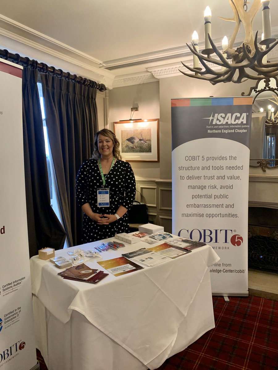 IsacaNorth's tweet photo. ISACA Northern England Chapter are at #NISC2019. If you are attending come and say hi #NISCXX #Security #ISACA #ISACANorth https://t.co/nj9nhcFwb1