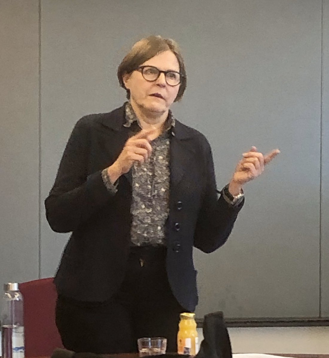 quistbergh's tweet photo. Nu genomgång av parlamentets nya sammansättning med rutinerade @HeidiHautala 🇫🇮 #NJCAARHUS https://t.co/LTcOLrLafV