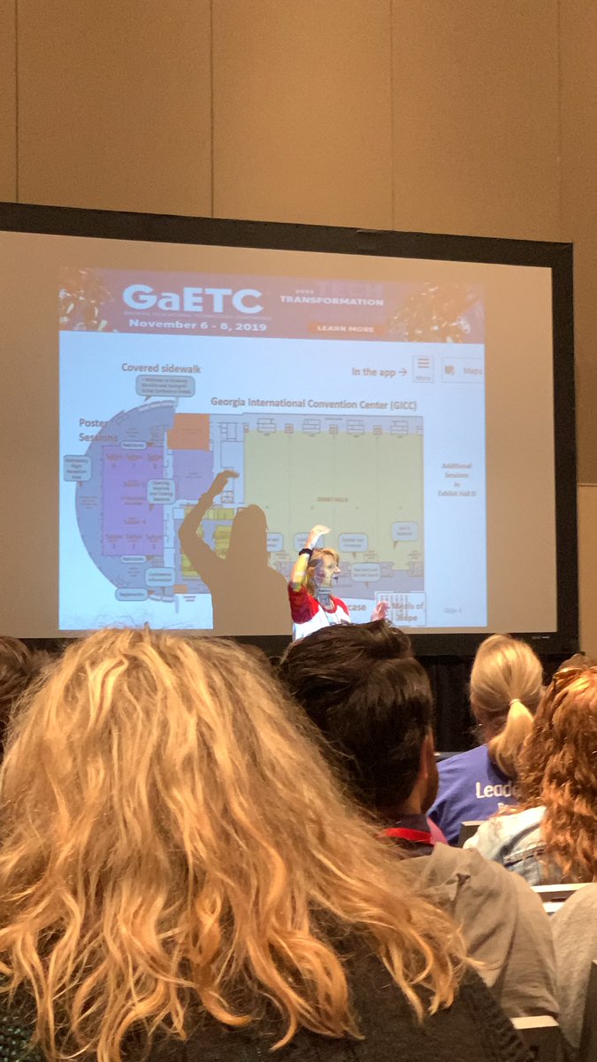 cj_howard17's tweet photo. Attending the GaEtc conference and I see my advisor from KSU Instructional Technology program. @TraciRedish LOVE HER!! https://t.co/F6CIb1Qv9n