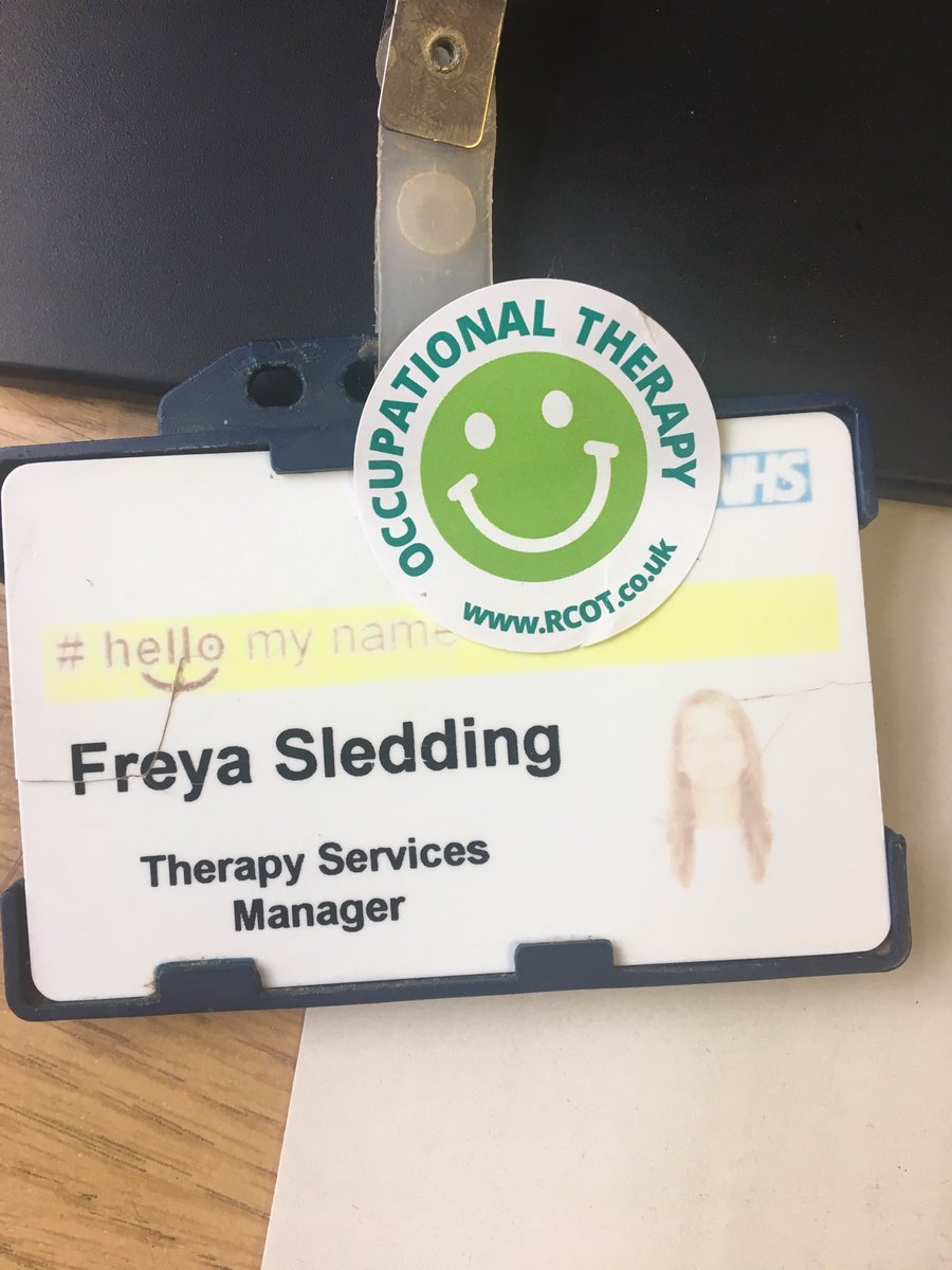 SleddingFreya's tweet photo. Proud to be displaying my #OTWeek2019 sticker this week #alwaysanOT https://t.co/8oxsVcZfkk