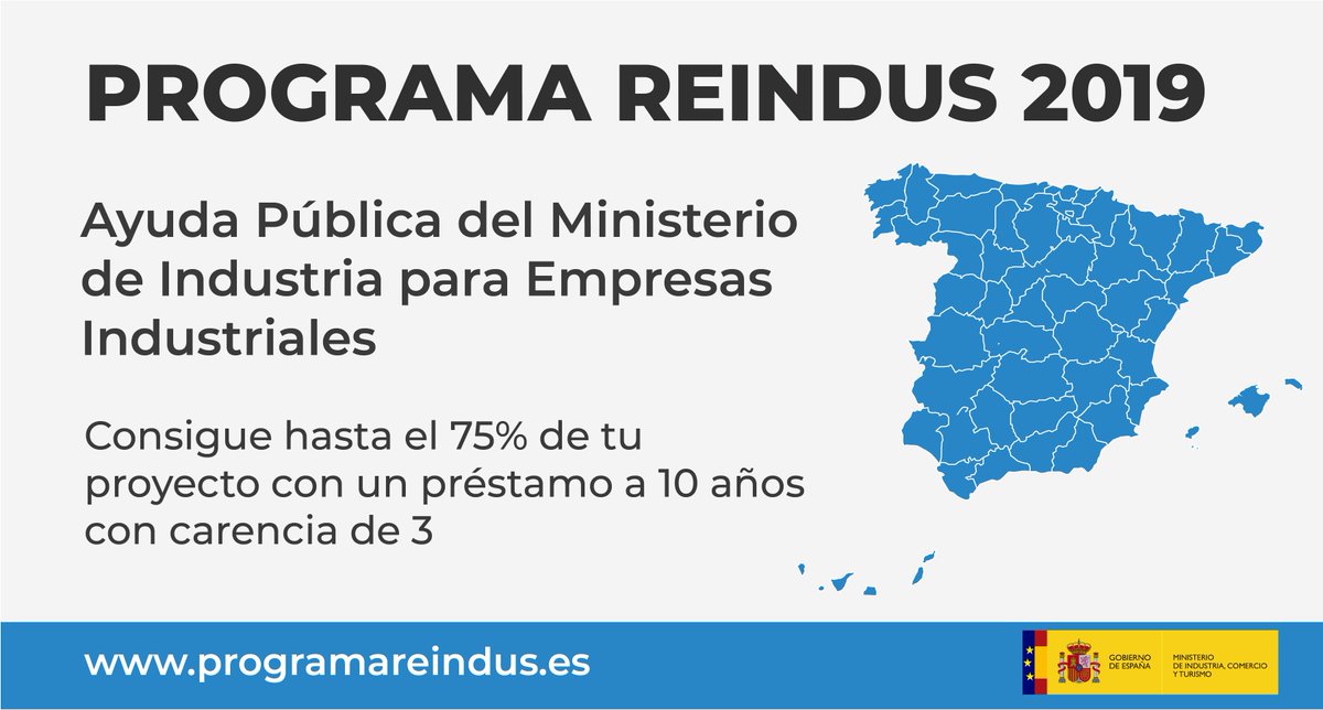 InsomniaConsult's tweet photo. 391 solicitudes optan a la nueva convocatoria del "Programa Reindus" del Ministerio de Industria, Comercio y Turismo https://t.co/mJwu5Zdrz2 #ProgramaReindus #Reindus https://t.co/z1LO6c8GuW