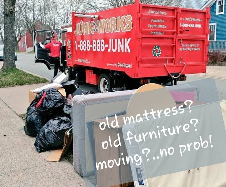HalifaxJunk's tweet photo. Don"t want to haul your old #mattress or furniture ? No problem give us a call we will do it for you with a smile :) It's what we do !
#junkhauling #junkdisposal #oldfurniture #oldclothes #oldmattress #ecofriendly๐ #junkhaulers #environmentallyfriendly #refrigeratordisposal https://t.co/jeV6btaWZD