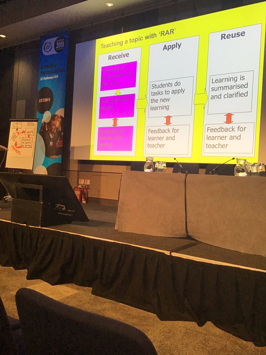 #SETCONF19 As a lecturer on a PGCE programme, alongside being a Quality Lead, attending a session with Geoff Petty is very much a celebrity experience for me! Can’t wait to learn about, what is undoubtedly, the future direction of lesson delivery and teaching. #retention