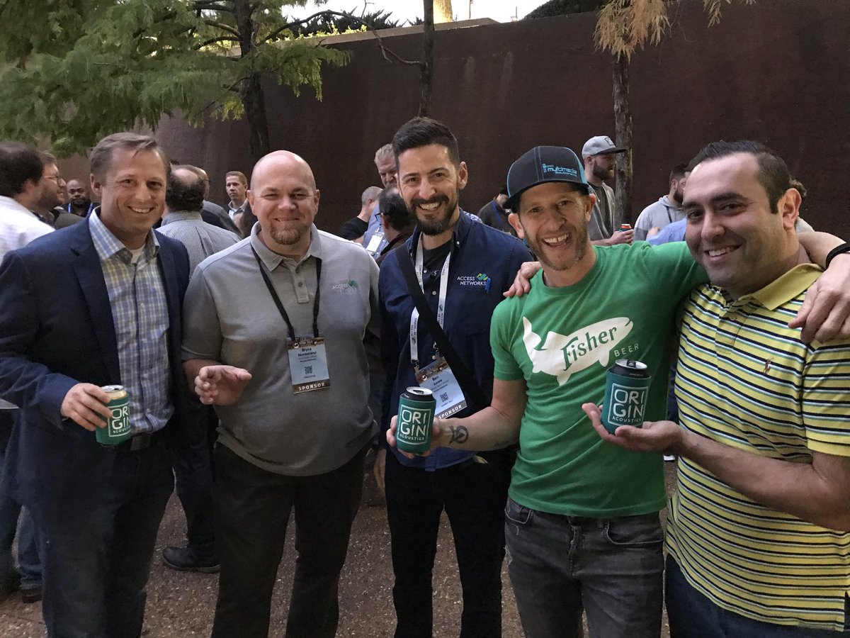 JasonWKnott's tweet photo. Team from ⁦@OriginAcoustics⁩ hosts #totaltech2019 guests at #FortWorth Water Garden for reception #CePro ⁦@ce_pro⁩ #avtweeps https://t.co/r5O9N6Z6Xj