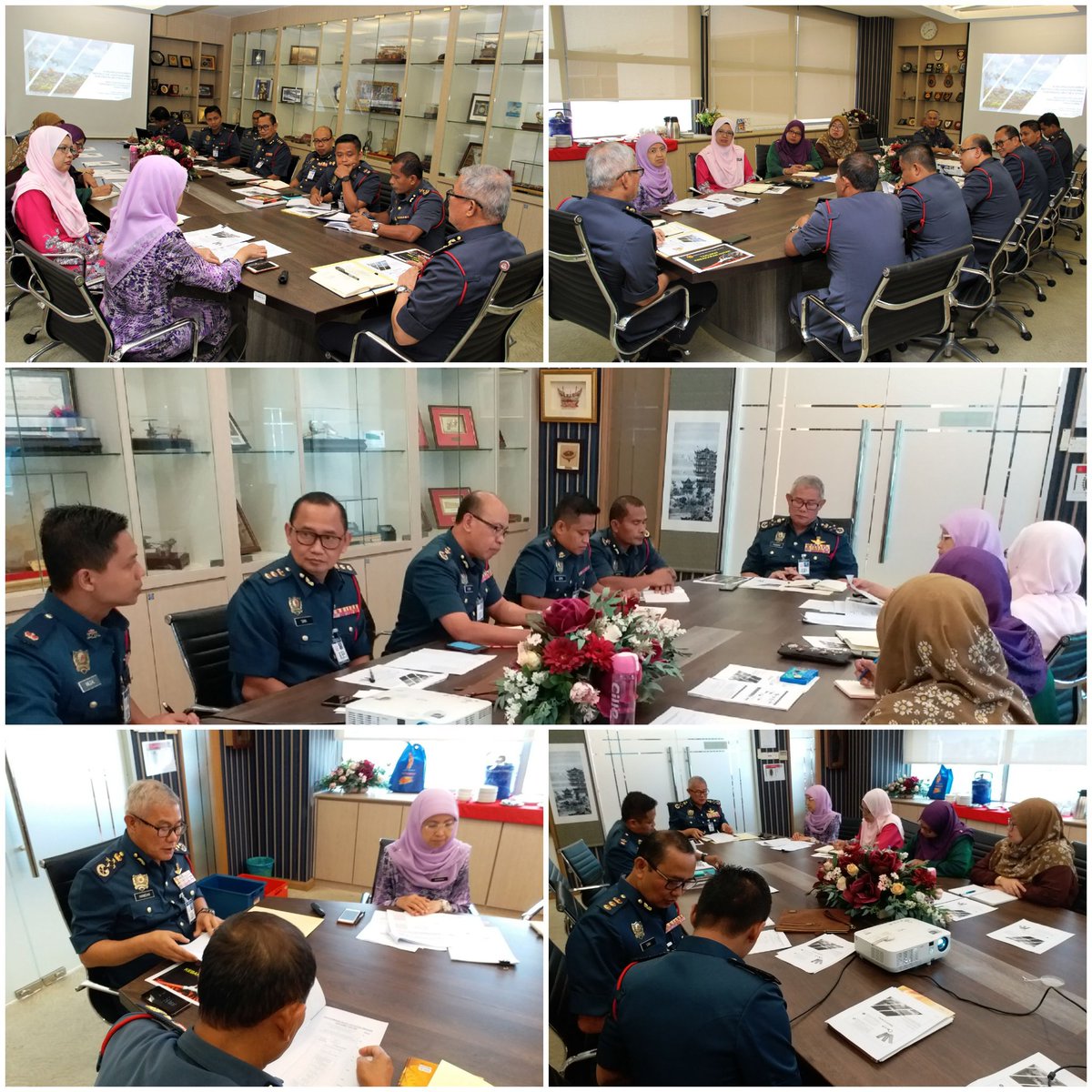 6.11.2019, Rabu : Berbesar hati menerima kunjungan hormat Puan Nordina bt Idris, SUB Bahagian Teknologi Strategik &amp; Aplikasi S&amp;T,  Kementerian Tenaga, Sains, Teknologi, Alam Sekitar &amp; Perubahan Iklim (MESTECC) bersama delegasinya di pejabat petang ini.