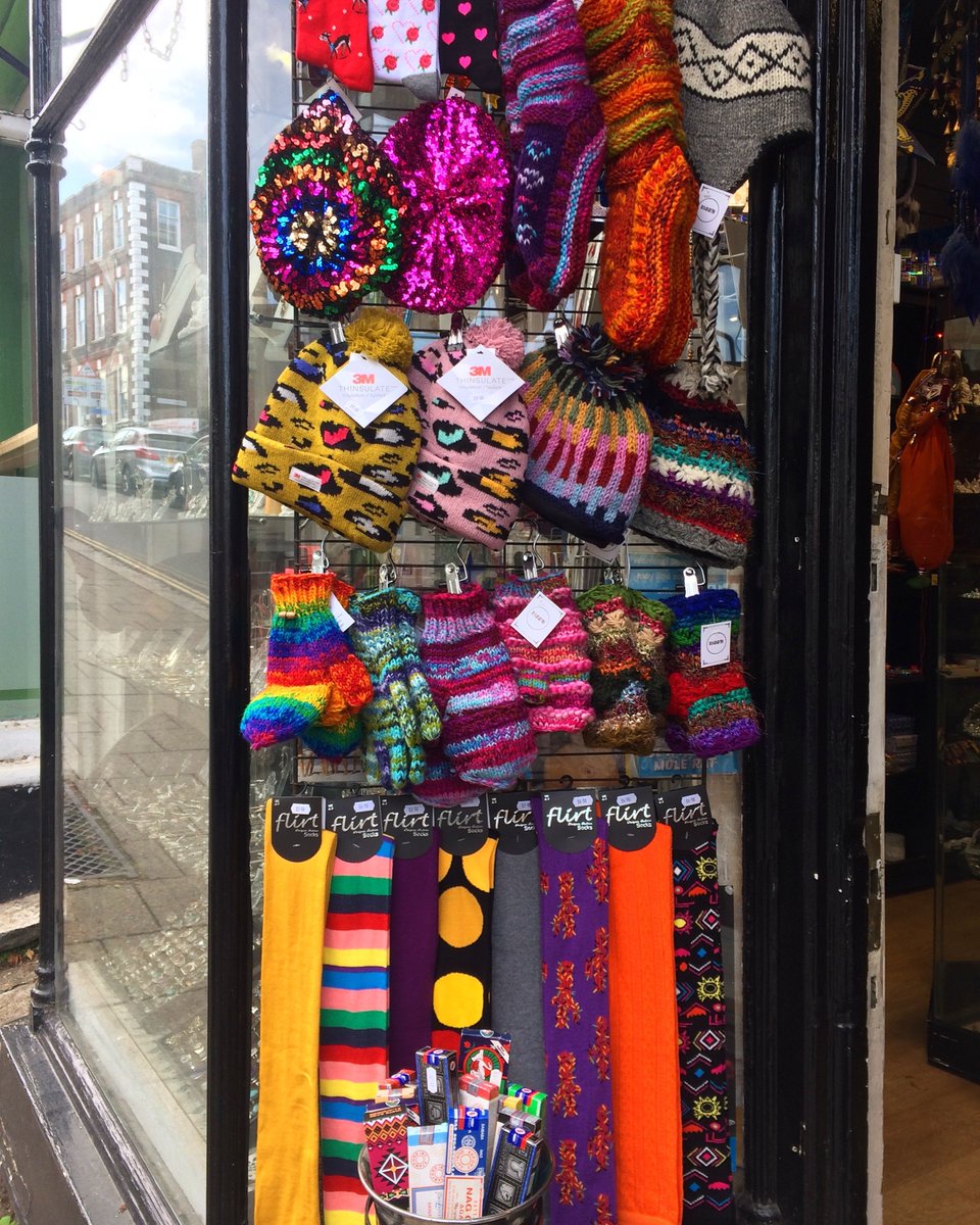 tizzslewes's tweet photo. All the warm and colourful things!😄It got cold!! Come to Tizz's for long socks, hats, gloves, sparkly berets....🤩 #gloves #hats #longsocks #winter #coldweather #lewes https://t.co/nlmk56kQ08
