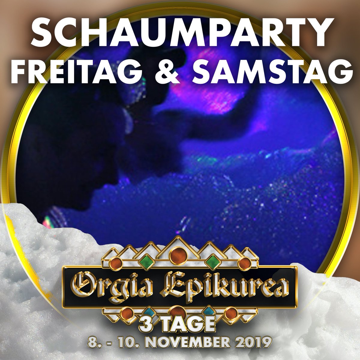 BIRTHDAY-GOODIE: FOAM PARTY FRIDAY &amp; SATURDAY 💦🤩
Giving gifts is what Birthdays are all about. So we give you: our legendary Foam Party on FRIDAY &amp; SATURDAY! 🥳

#kaiserbruendl #orgiaepikurea #gayparty #gaysauna #gayvienna
