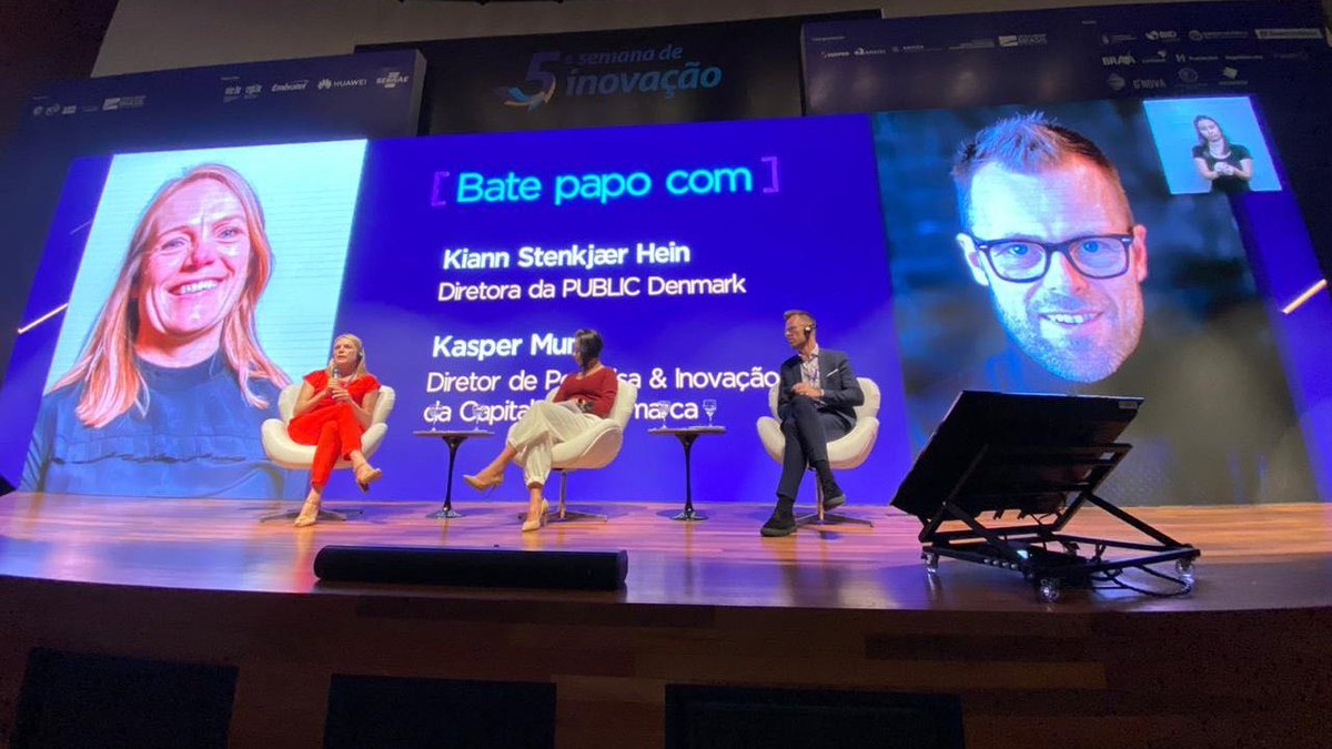 PUBLIC_Team's tweet image. Today @HeinKiann is speaking at the #semanadeinovacao in Brazil to talk about #GovTech and the #govtechprogramdk! 🇧🇷🇩🇰