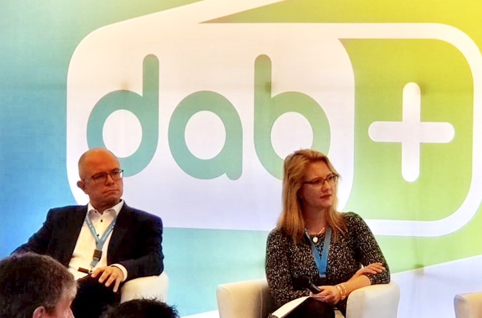 rpworldwide's tweet photo. The Radioplayer crew were well represented on stage today at the @WorldDAB conference in Brussels. @CarolineGraze, @torvmark, @Lharrison61, and @eugeniolateana spoke about radio in smart devices, radio in cars, and our upcoming launch in Italy. https://t.co/N9UVf2id4H