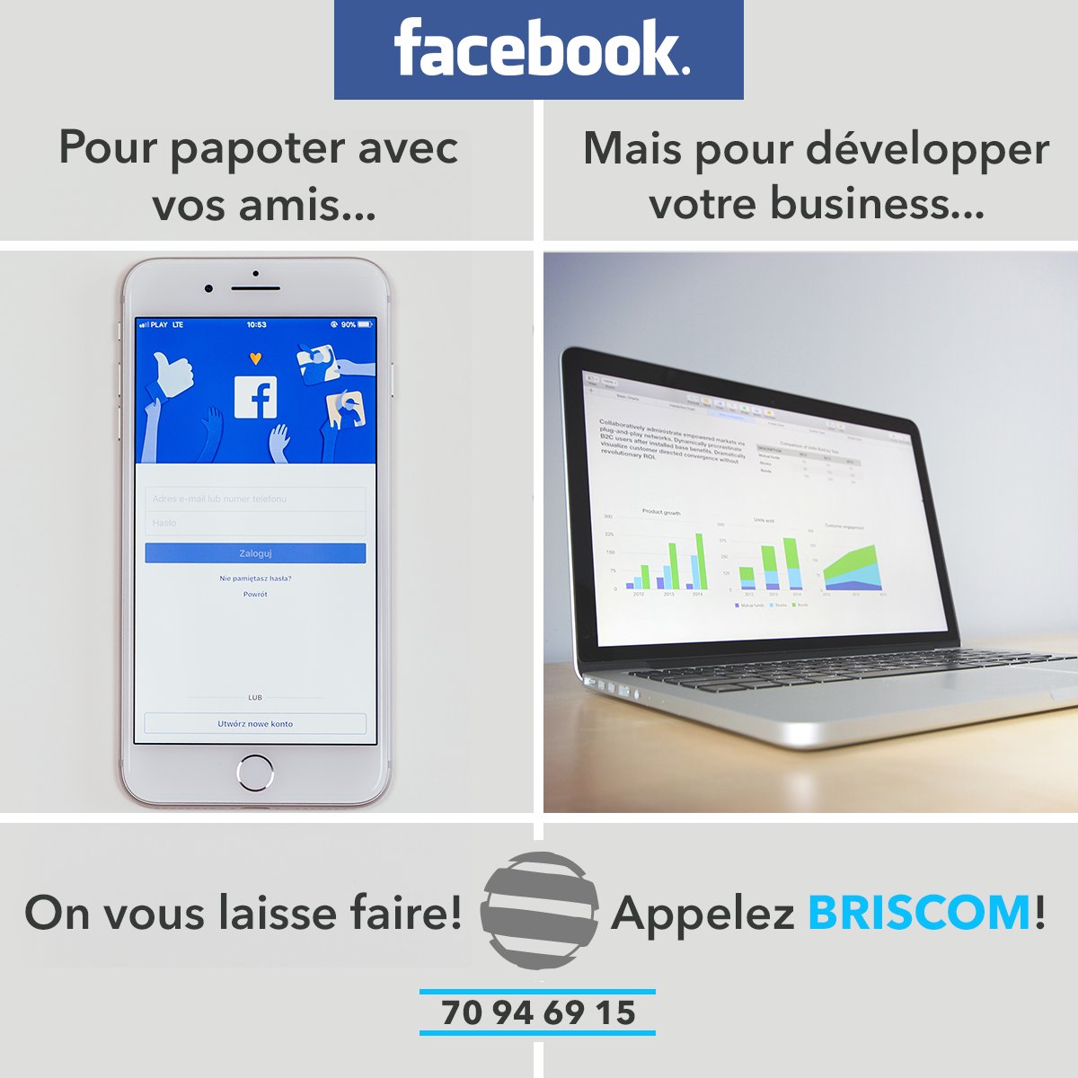 BriscomBF's tweet photo. Parce qu'un profil est different d'une page, et parce que animer son compte Facebook est différent d'une gestion optimale d'une campagne, nous vous tendons une main experte pour des résultats toujours atteints!
#facebookads #DigitalMarketing  #PourVotreCom https://t.co/hR66B7GEX4
