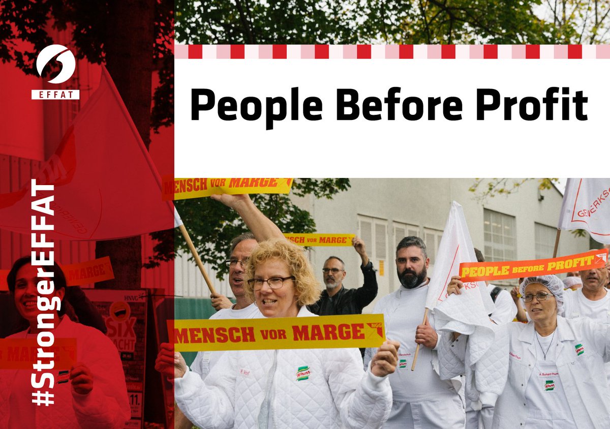 Congress has just heard from <a href="/GewerkschaftNGG/">Gewerkschaft NGG</a>'s Peter Schmidt regarding the need to put aside short-term financial interests in favour of workers' considerations. It's time to put #PeopleBeforeProfit #StrongerEFFAT