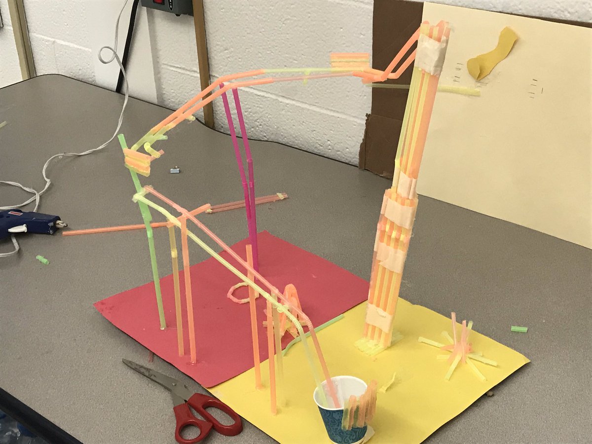 BMSMakers's tweet photo. Amazing straw coasters to end marking period 1! I’m going to miss these kids so much #makers @BrooklawnMS @J_cruzpthsd https://t.co/23WZ5EJ8Dp