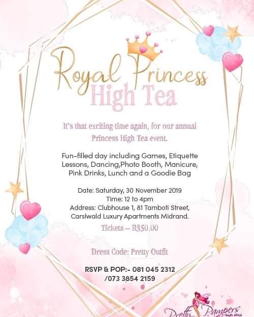 gugusinatra's tweet photo. This is for all the mom’s and their princesses. Make your booking today! https://t.co/dG2YencGWj