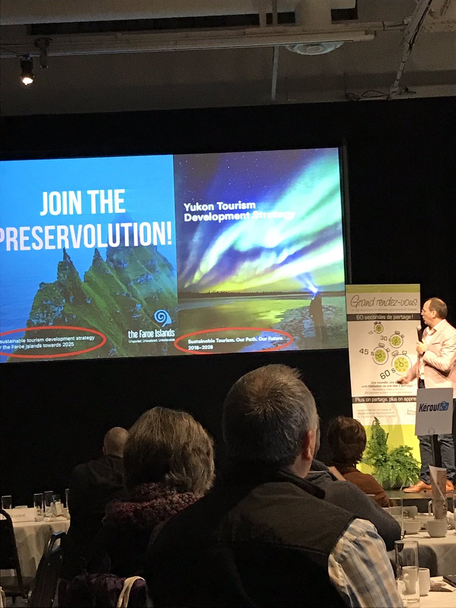ae_keating's tweet photo. Carl-Éric Guertin du @Economusee nous parle du #tourisme durable et l’importance d’une prise de conscience dans son développement lors du #rvaagtq à Shawinigan https://t.co/v2sZ0GIWN0