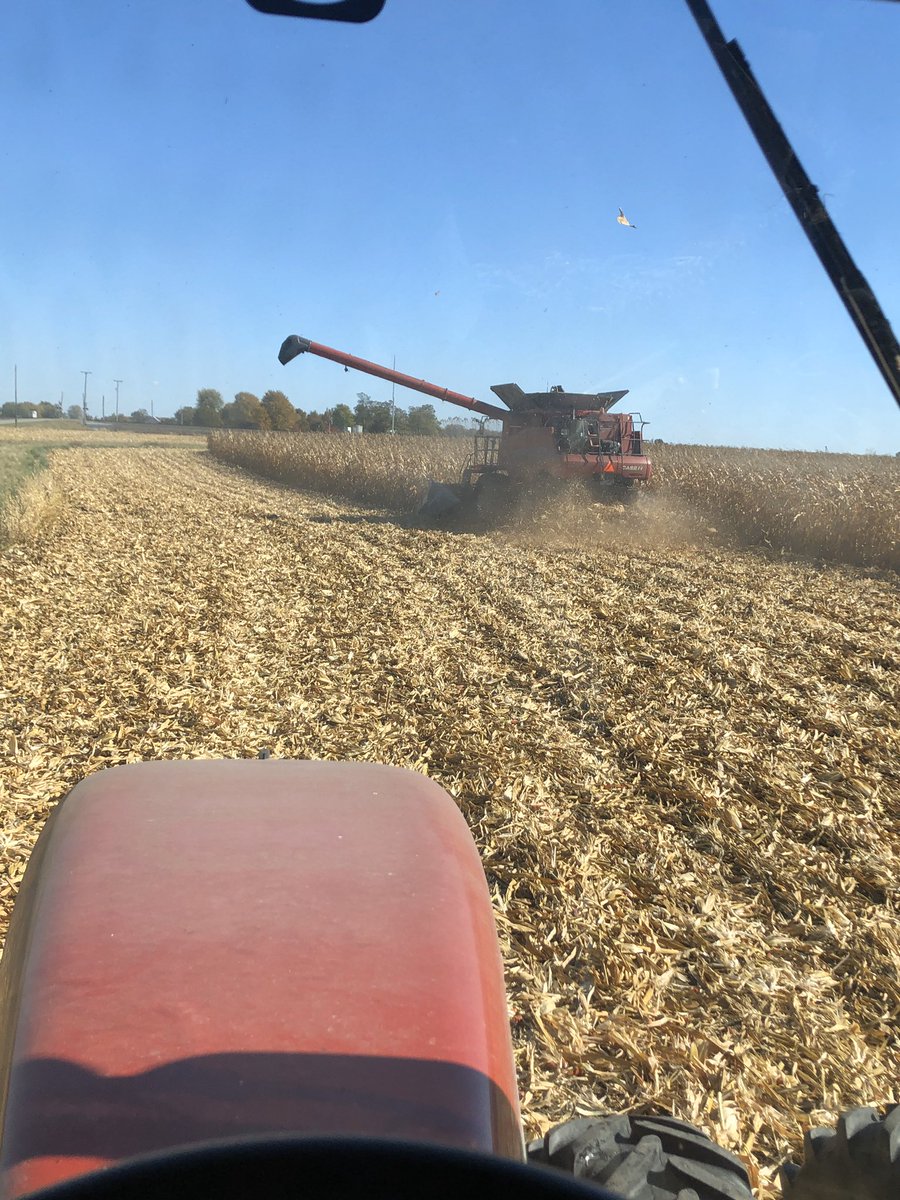 That’s a wrap on #harvest19🙌🏼. Despite wet spring &amp; some PP acres, blessed to finish Safely! &amp; with better than expected 🌽yields.  Also proud to help our son harvest his 1st ever crop ❤️. #blessedfarmfamily #farmOH 🇺🇸