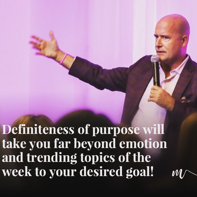 MichaelButlerSr's tweet photo. The point of fixating on a definite purpose is to inspire your reliance, initiative, and imagination with a goal that feels so unrealistic, you must spend every moment of your waking life working towards it. Napoleon Hill #2020Vision #MichaelDButler https://t.co/0YVJH3N0ex
