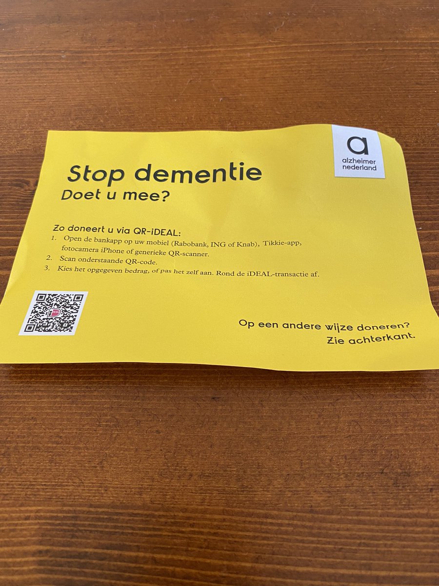 daniell3janssen's tweet photo. Mooi en slim initiatief @alzheimernl gedoneerd👊🏽 https://t.co/0NWw62CGGi