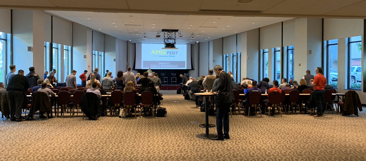 TRENDStweets's tweet photo. Aaaand we’re off!! AMS Fest Day 1 has officially begun and we are so excited for two jam packed days of fun, “fest”ing, and everything association management systems!! #AMSFEST https://t.co/OZwsLUaoBm