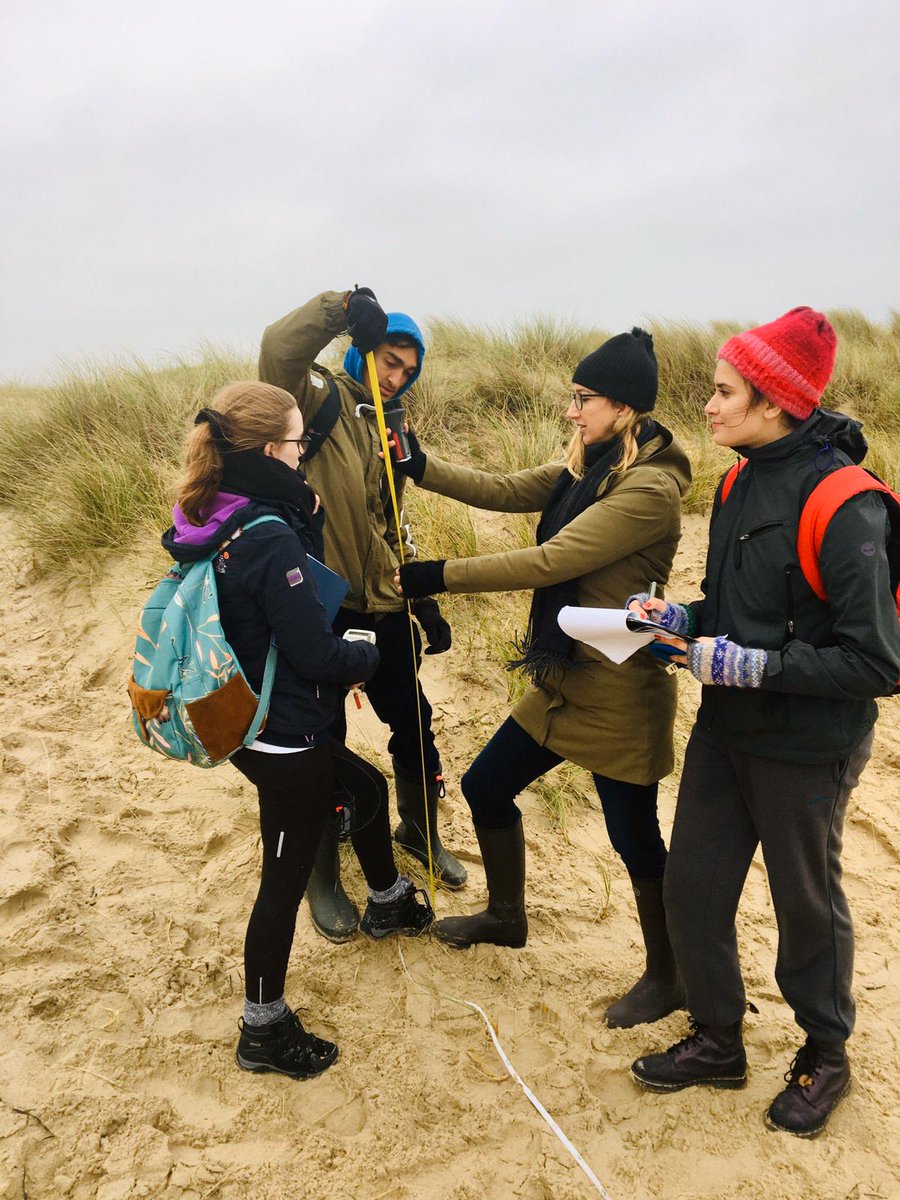 oxfordgeography's tweet photo. And here are some snaps from last week's field trip, when students braved the 'great' British weather to measure the dunes at Studland Bay! 📸 👍 https://t.co/HfkApxJ4Dp