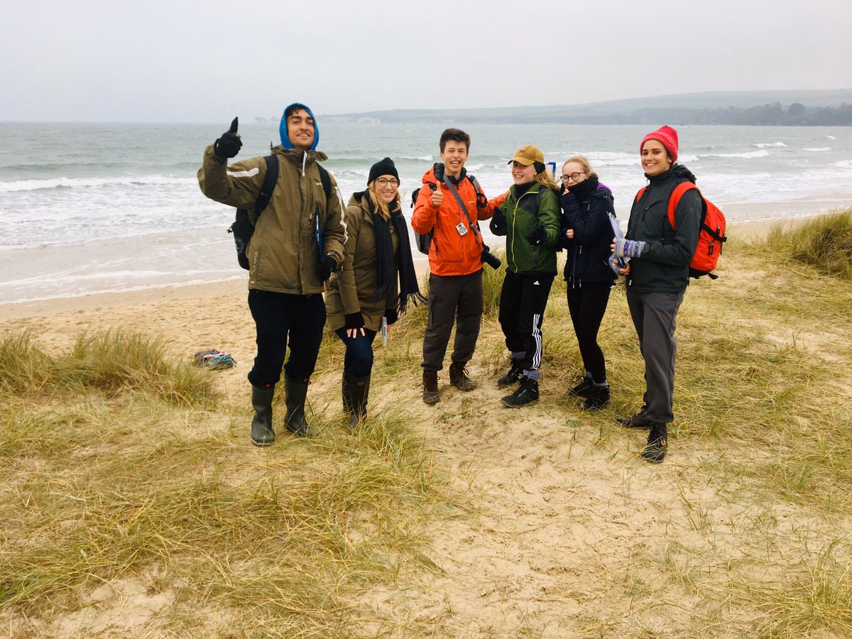 oxfordgeography's tweet photo. And here are some snaps from last week's field trip, when students braved the 'great' British weather to measure the dunes at Studland Bay! 📸 👍 https://t.co/HfkApxJ4Dp