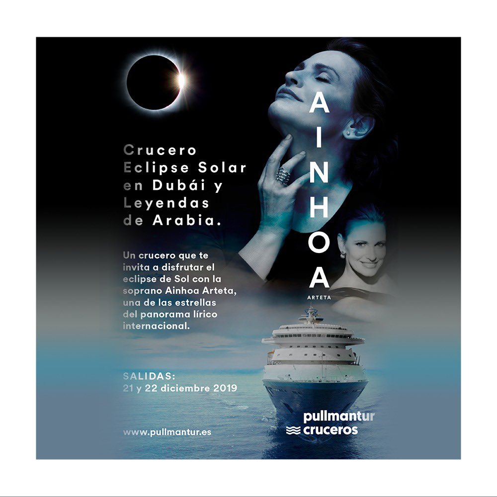¡Hemos acordado con nuestros amigos de <a href="/pullmantur/">Pullmantur España</a> un regalo para vosotros! Utiliza el código ARTETA para un 20% de descuento llamando al 900 835 055 y disfruta de un crucero por Dubái con la actuación en exclusiva de @Ainhoarteta #cruceroscomosomos #ainhoaarteta #pullmantur
