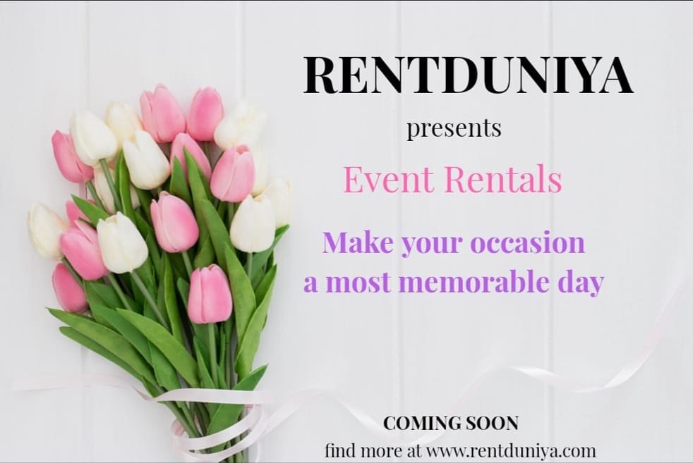 DuniaRent's tweet photo. Managing a event made more simple now! Rentduniya presents event rentals where u can rent goodies for your event and save your money.
https://t.co/k140TPreCA
#rentduniya #stopbuyingstartrenting https://t.co/lTKENWLfa6
