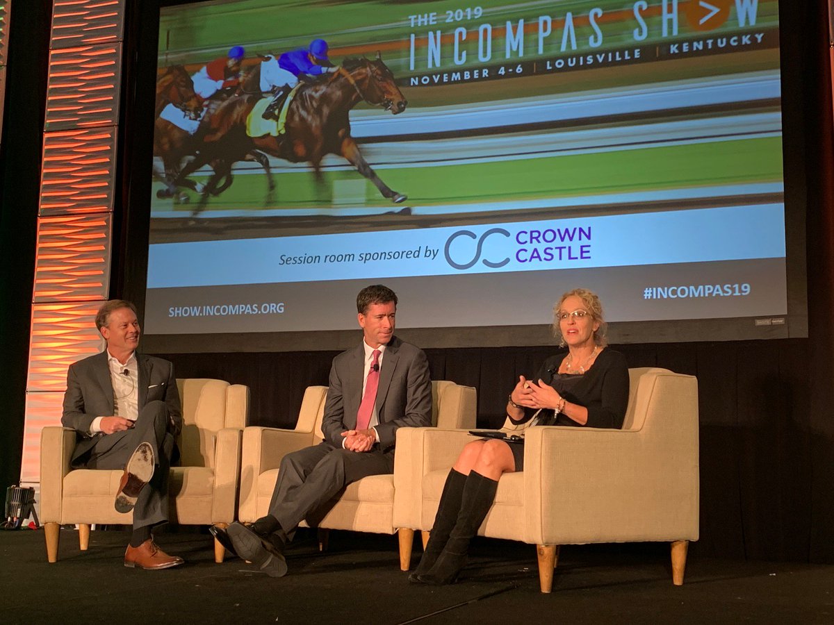 INCOMPAS's tweet image. INCOMPAS CEO @ChipPickering talks with Michael Galvin @GraniteTelecom and Pamela Sherwood Hollick @CenturyLink about competition for the @USGSA EIS government contract.