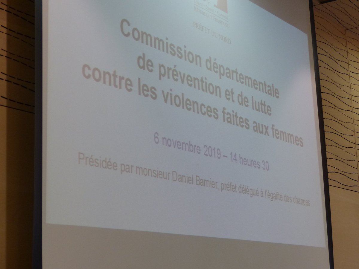 prefet59's tweet photo. [#NeRienLaisserPasser] commission de prévention et de lutte contre les violences faites aux 👩‍🦰en présence de l'ensemble des acteurs. 3 axes : mettre les femmes victimes à l'abri 🏡- la formation à la prise en charge des victimes et des comités de suivi au + proche du terrain. https://t.co/HvjcNpe9He