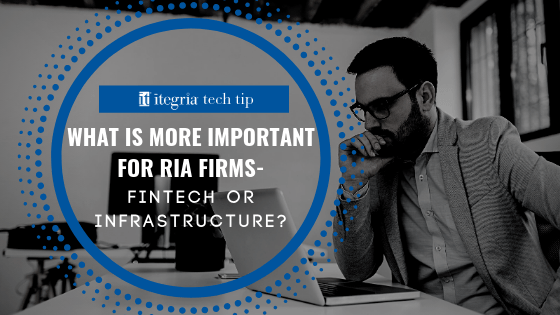 What is more important for RIA Firms - FinTech or Technology Infrastructure?
ow.ly/9f8O50wT5qj #fintech #technologyinfrastructure