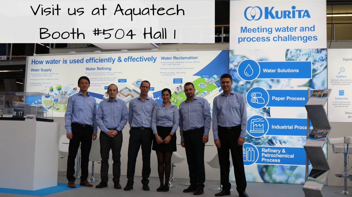 We are at #Aquatech2019 in Amsterdam! Visit our booth no. 504 in hall 1. We are looking forward to meeting you! #WaterReclamation #PaperProcess #IndustrialProcess #Refinery #Petrochemical #WaterRefining #WaterSupply #InnovativeWaterManagement