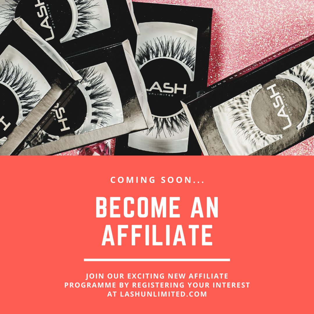 LASHUNLIMITEDUK's tweet image. We&apos;re launching an awesome new #affiliateprogramme!

To register your interest, fill out the form and be the first to know about the launch...

buff.ly/2Naplag