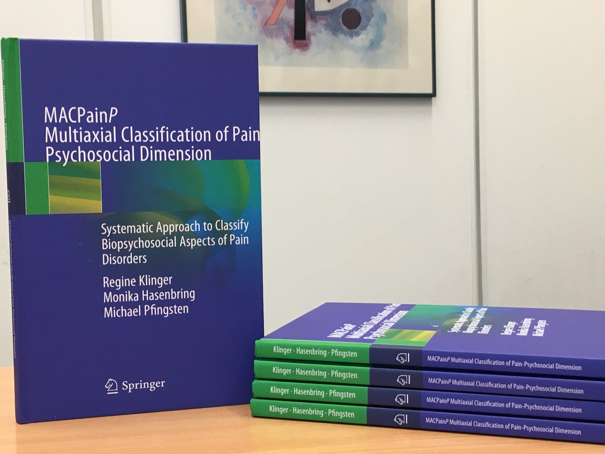 MACPainP is out! MACPainP offers a tool for psychologists, physiotherapists and physicians who want to systematically classify the psychosocial dimensions of chronic pain. MACPainP can be used as a professional add-on for #ICD10 and the upcoming #ICD11, released by the <a href="/WHO/">World Health Organization (WHO)</a>!