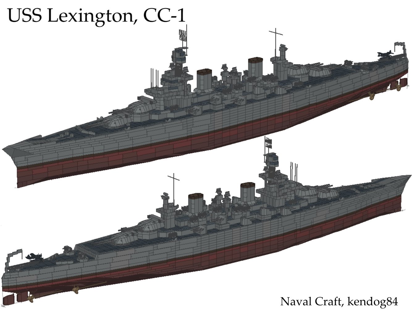 USSレキシントン 飛行甲板の破片 ミリタリー