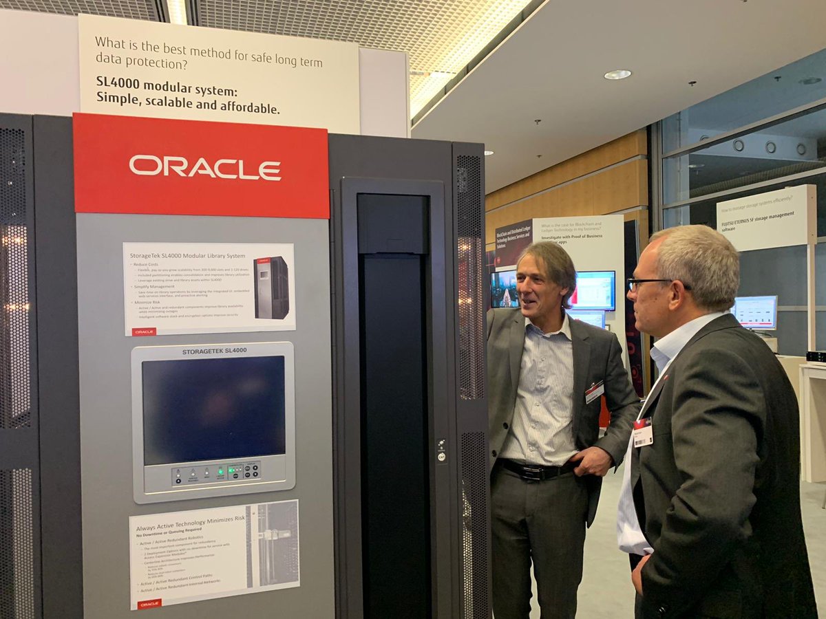 SilviaHurnaus's tweet photo. #FujitsuForum ... @Oracle_DE team & friends is ready and waiting for you to get insights into #storage and co! #systems #hardware #storagetek #linux #oraclefujitsu #cloud https://t.co/M8ClXQK2Yt