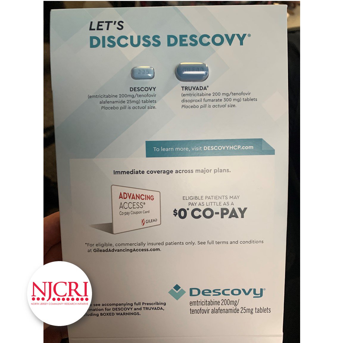 NewarkNJCRI's tweet photo. Thank you to @GileadSciences and our community liaison, Alison Modica, for taking the time today to have a lunch talk with our staff about #Descovy for those at risk of HIV. To learn more about our #PrEP program contat Ivan Wilson at: I.wilson@njcri.org.
#NJCRI #EndAIDSNJ https://t.co/IVY5PbbsvF